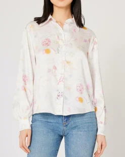 Chemise Natacha Croquis imprimée écrue