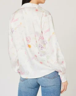 Chemise Natacha Croquis imprimée écrue