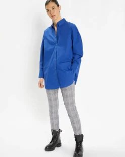 Chemise oversize en Coton Rodez bleu foncé