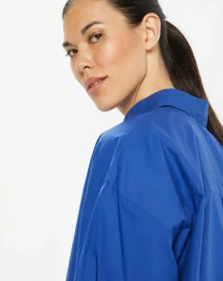 Chemise oversize en Coton Rodez bleu foncé