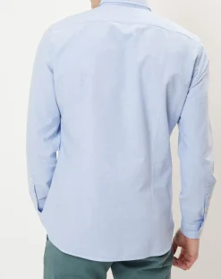Chemise oxford shapped fit bleu ciel