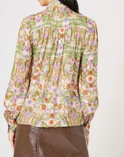 Chemise Paisley imprimée rose/multicolore