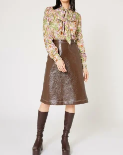 Chemise Paisley imprimée rose/multicolore