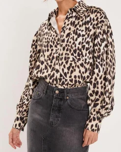 Chemise Panthère Coeur léopard