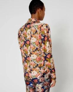 Chemise Patchwork encre