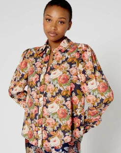 Chemise Patchwork encre