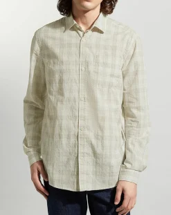 Chemise Picaro 2 ml caro beige/blanc