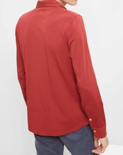 Chemise Polo Jersey rouge