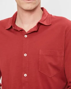 Chemise Polo Jersey rouge