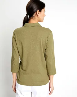 Chemise Polo Ml kaki