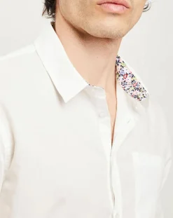 Chemise regular Earl blanche