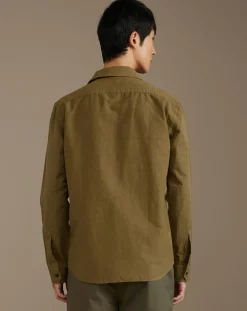 Chemise regular en Coton Bio & Lin Francis army