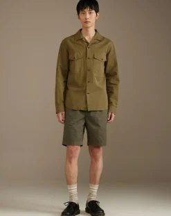 Chemise regular en Coton Bio & Lin Francis army