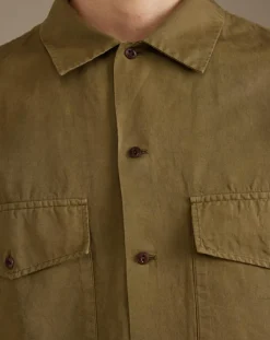 Chemise regular en Coton Bio & Lin Francis army