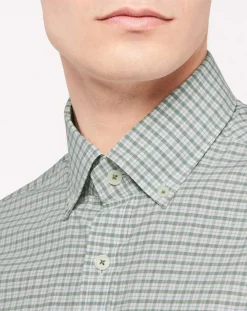 Chemise Regular Fit à carreaux verte