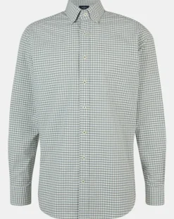 Chemise Regular Fit à carreaux verte