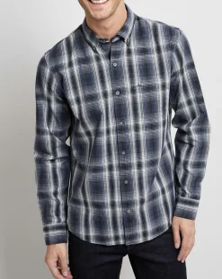 Chemise Regular Fit à carreaux bleu marine