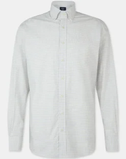 Chemise Regular Fit à carreaux beige/blanc