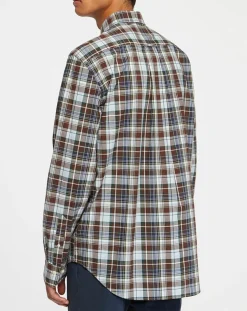 Chemise Regular Fit à imprimé Tartan marron/mulitcolore