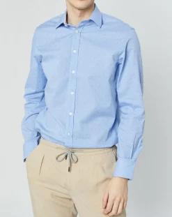 Chemise Regular Fit Vichy imprimée bleu ciel