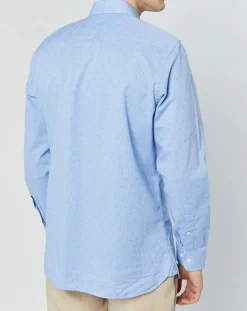 Chemise Regular Fit Vichy imprimée bleu ciel