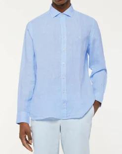 Chemise Regular Fit Vichy imprimée bleu ciel
