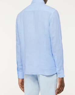 Chemise Regular Fit Vichy imprimée bleu ciel