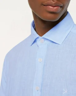 Chemise Regular Fit Vichy imprimée bleu ciel