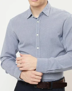 Chemise regular fit bleue