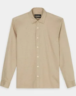 Chemise Regular Fit chinée beige