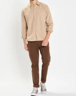 Chemise Regular Fit chinée beige