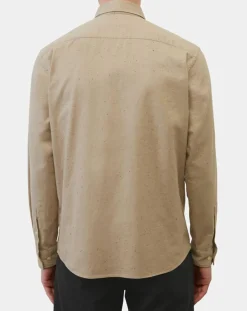 Chemise Regular Fit chinée beige