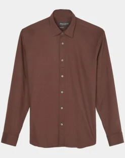 Chemise Regular Fit chinée bordeaux