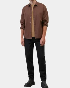 Chemise Regular Fit chinée bordeaux