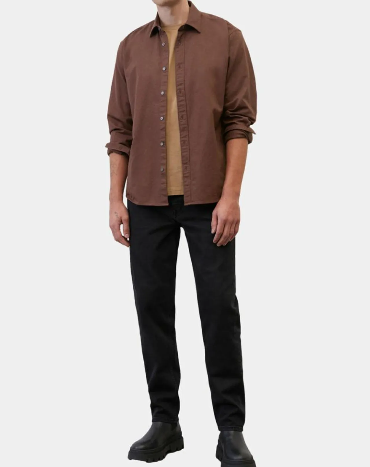 Chemise Regular Fit chinée bordeaux