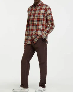 Chemise Regular Fit en Flanelle Bucheron rouge