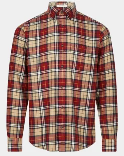 Chemise Regular Fit en Flanelle Bucheron rouge