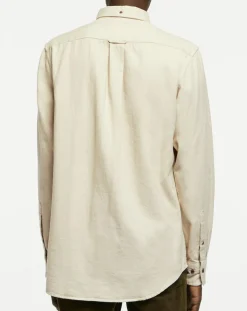 Chemise Regular Fit en Flanelle Chevron beige