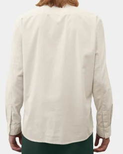 Chemise Regular Fit en Velours milleraies écrue