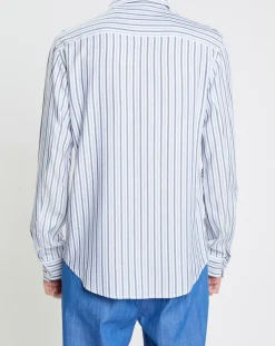 Chemise Regular Fit Fantaisie blanc/bleu