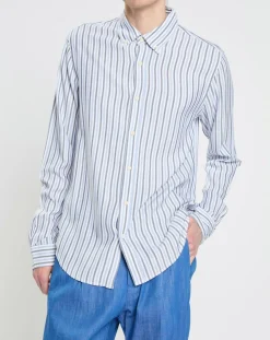 Chemise Regular Fit Fantaisie blanc/bleu