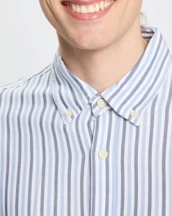 Chemise Regular Fit Fantaisie blanc/bleu