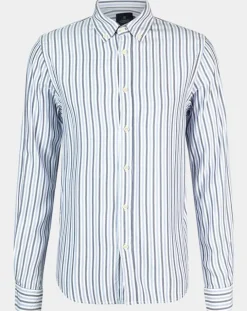 Chemise Regular Fit Fantaisie blanc/bleu