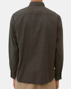 Chemise Regular Fit marron foncé