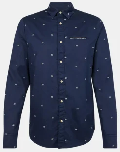 Chemise Regular Fit Pocket imprimée bleu marine