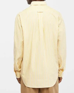 Chemise Regular Fit Stripe Basic jaune clair/blanc