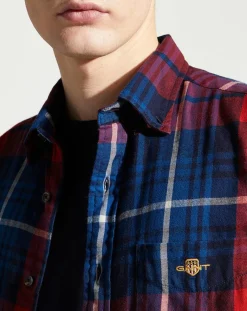 Chemise Regular Fit Tartan rouge/bleu