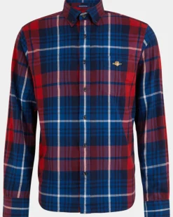 Chemise Regular Fit Tartan rouge/bleu