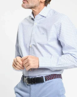 Chemise Regular Fit vichy tricolore bleue