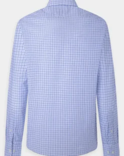 Chemise Regular Fit vichy tricolore bleue